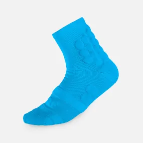 Hue Sky Blue Football Padded Short Socks