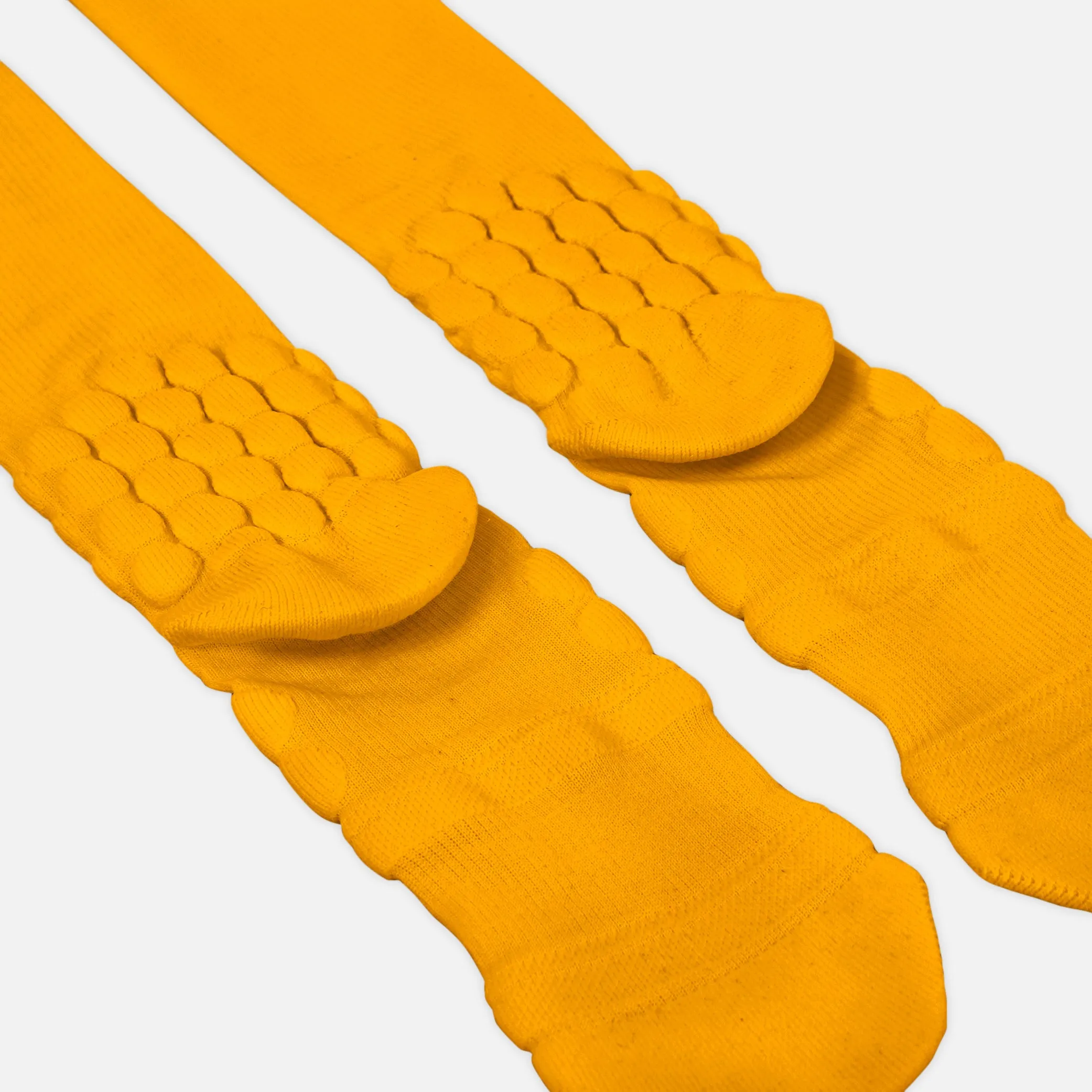 Hue Yellow Gold Football Padded Long Socks