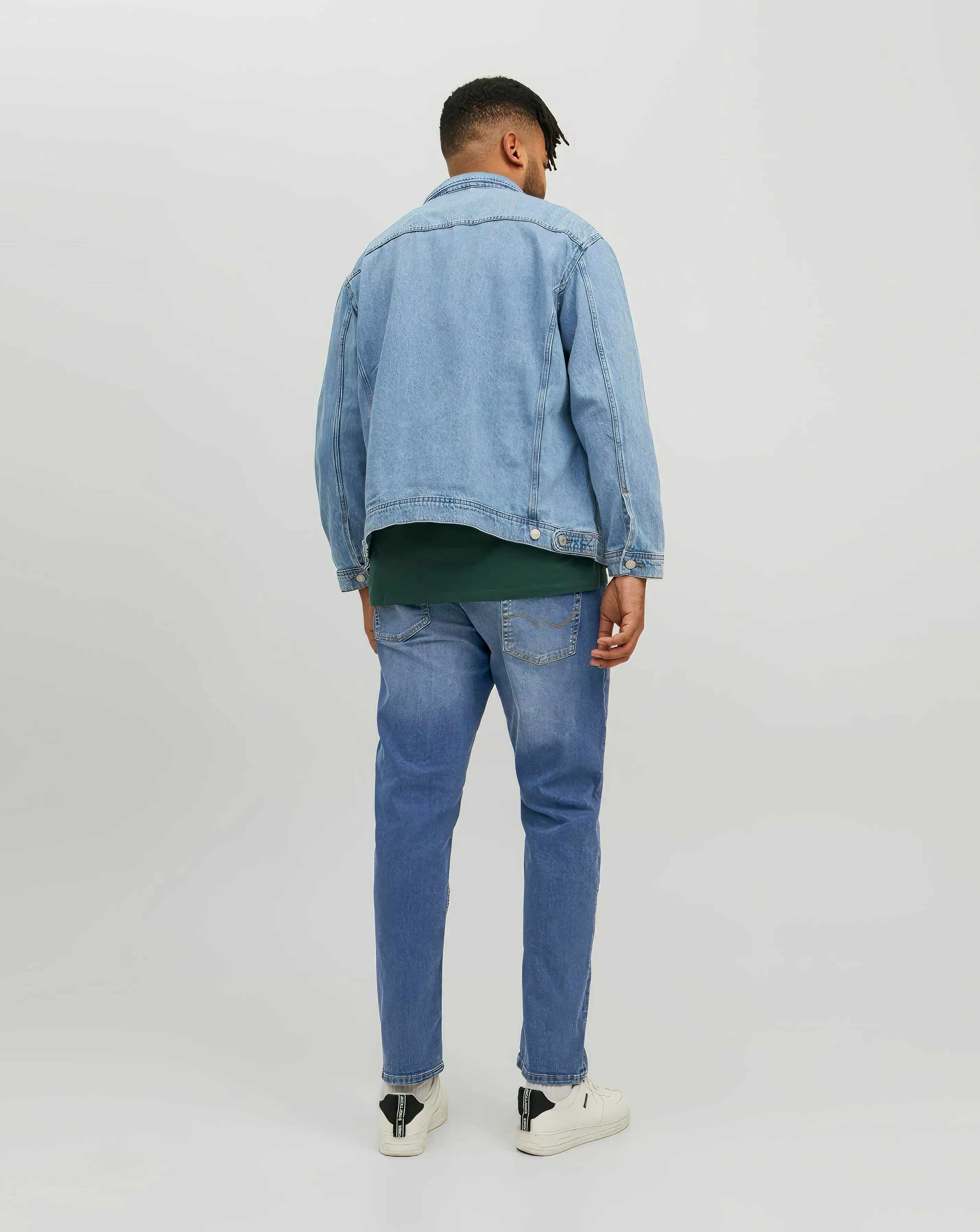 Jack & Jones Slim Tapered Fit Glenn Jeans In Light Blue