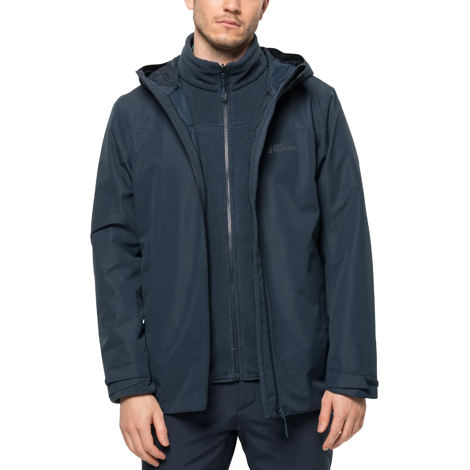 Jack Wolfskin Mens Taubenburg 3in1 Waterproof Insulated Jacket