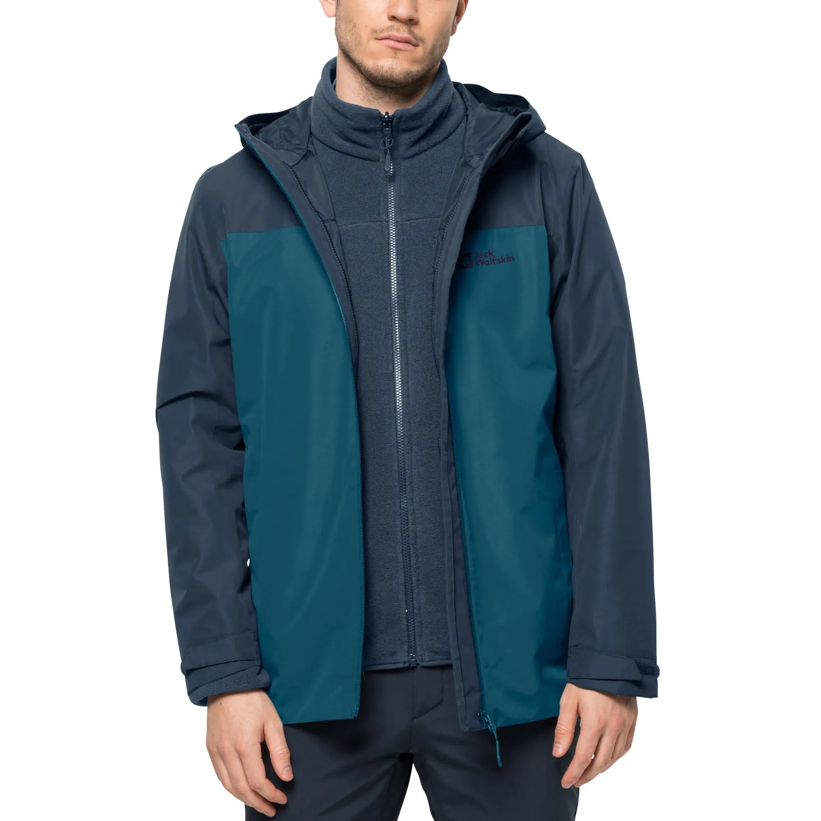 Jack Wolfskin Mens Taubenburg 3in1 Waterproof Insulated Jacket