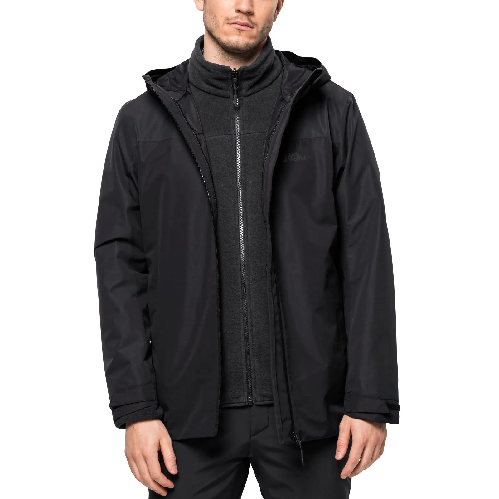 Jack Wolfskin Mens Taubenburg 3in1 Waterproof Insulated Jacket