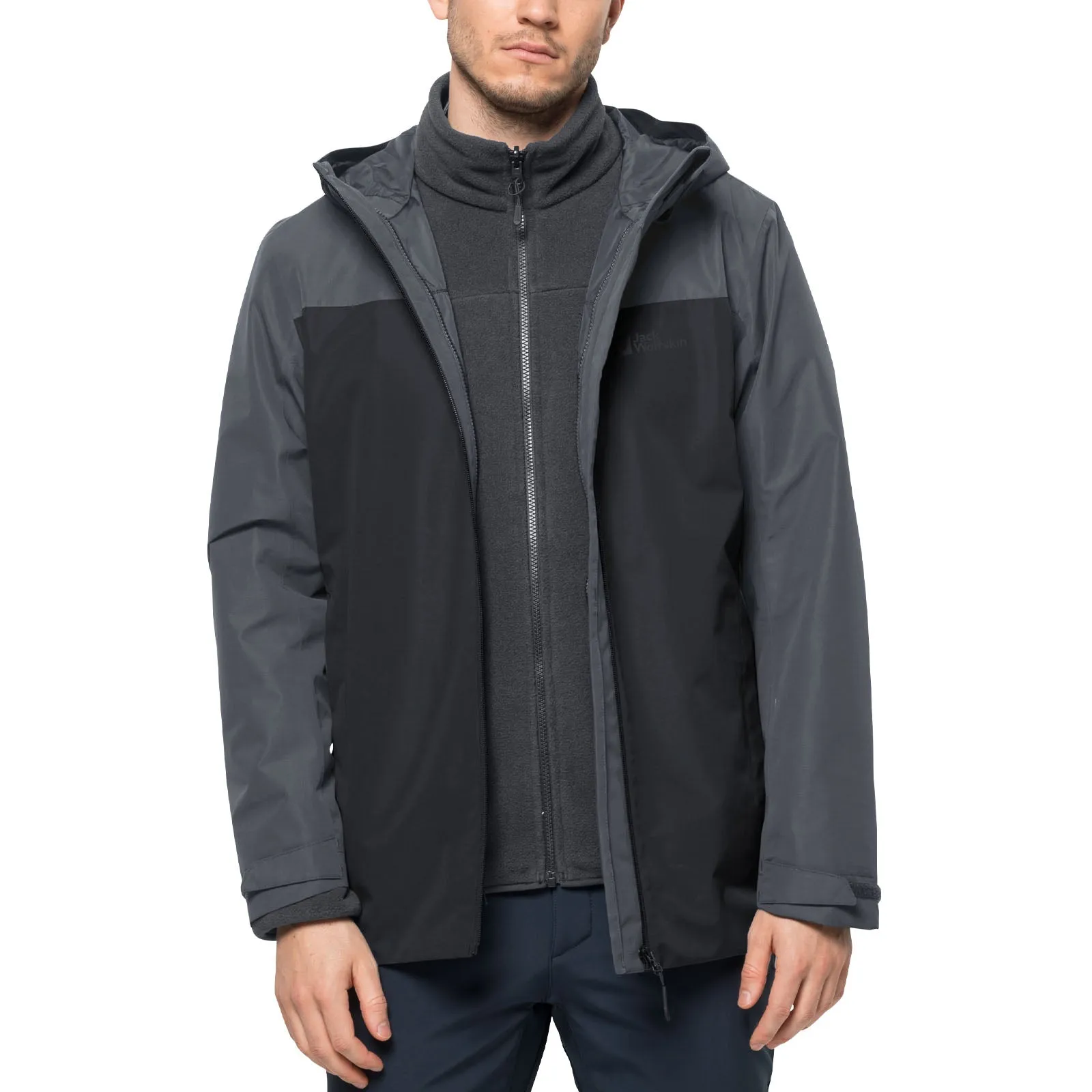 Jack Wolfskin Mens Taubenburg 3in1 Waterproof Insulated Jacket