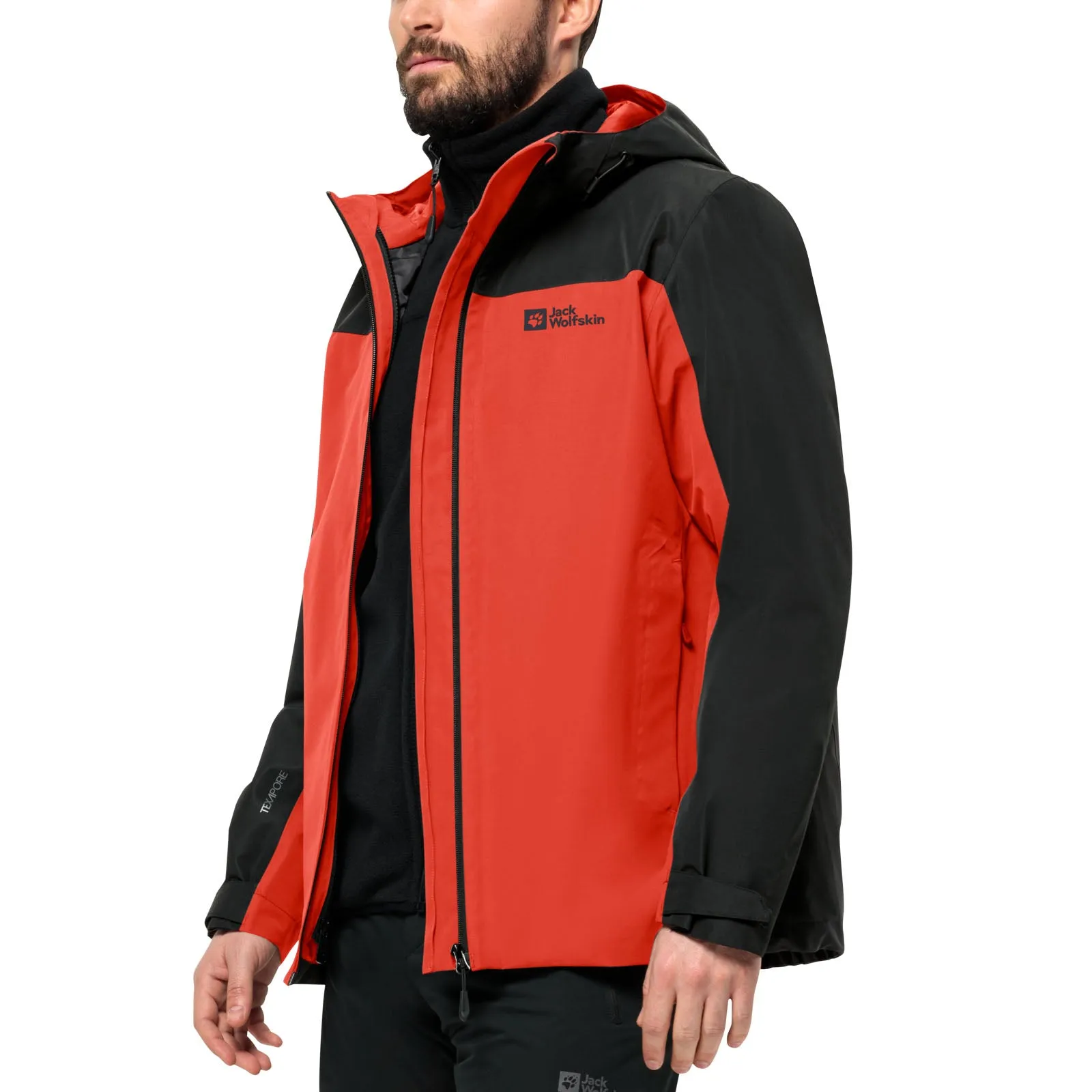 Jack Wolfskin Mens Taubenburg 3in1 Waterproof Insulated Jacket