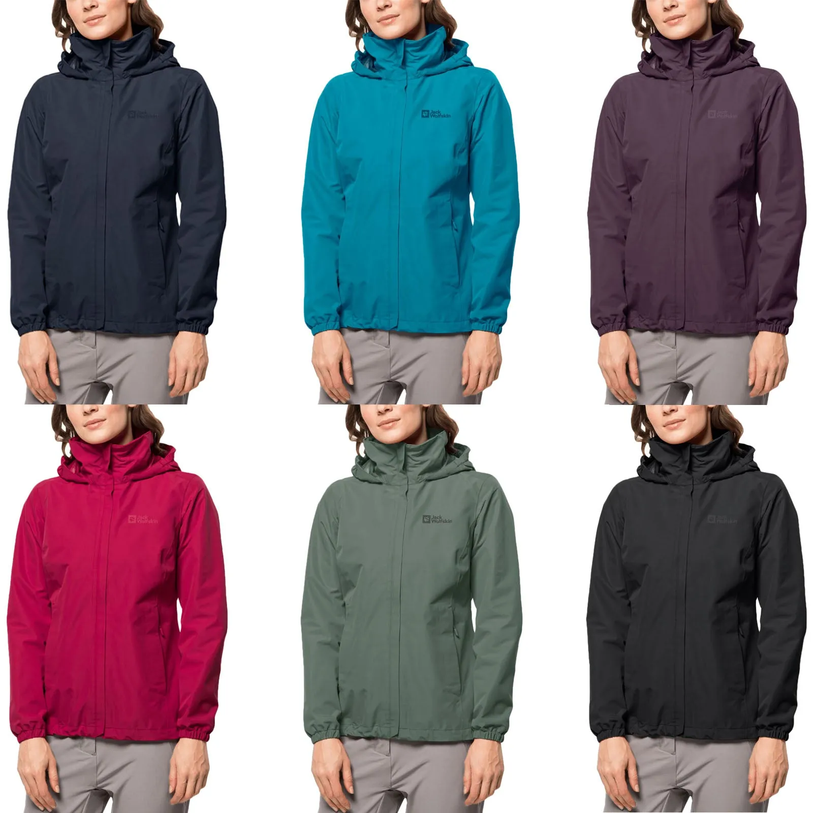 Jack Wolfskin Womens Stormy Point Waterproof Shell Jacket