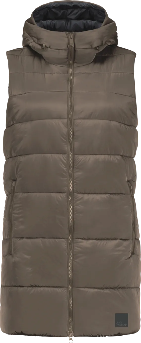 Jack Wolfskin Women's Eisbach Vest Cold Coffee | Buy Jack Wolfskin Women's Eisbach Vest Cold Coffee here | Outnorth