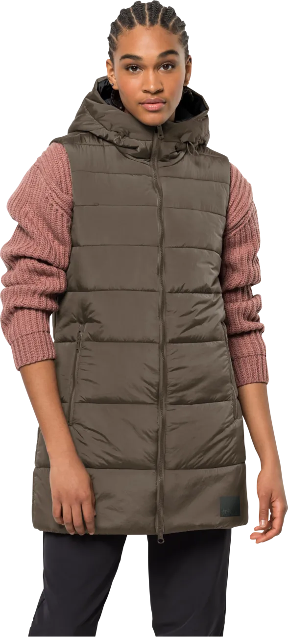 Jack Wolfskin Women's Eisbach Vest Cold Coffee | Buy Jack Wolfskin Women's Eisbach Vest Cold Coffee here | Outnorth