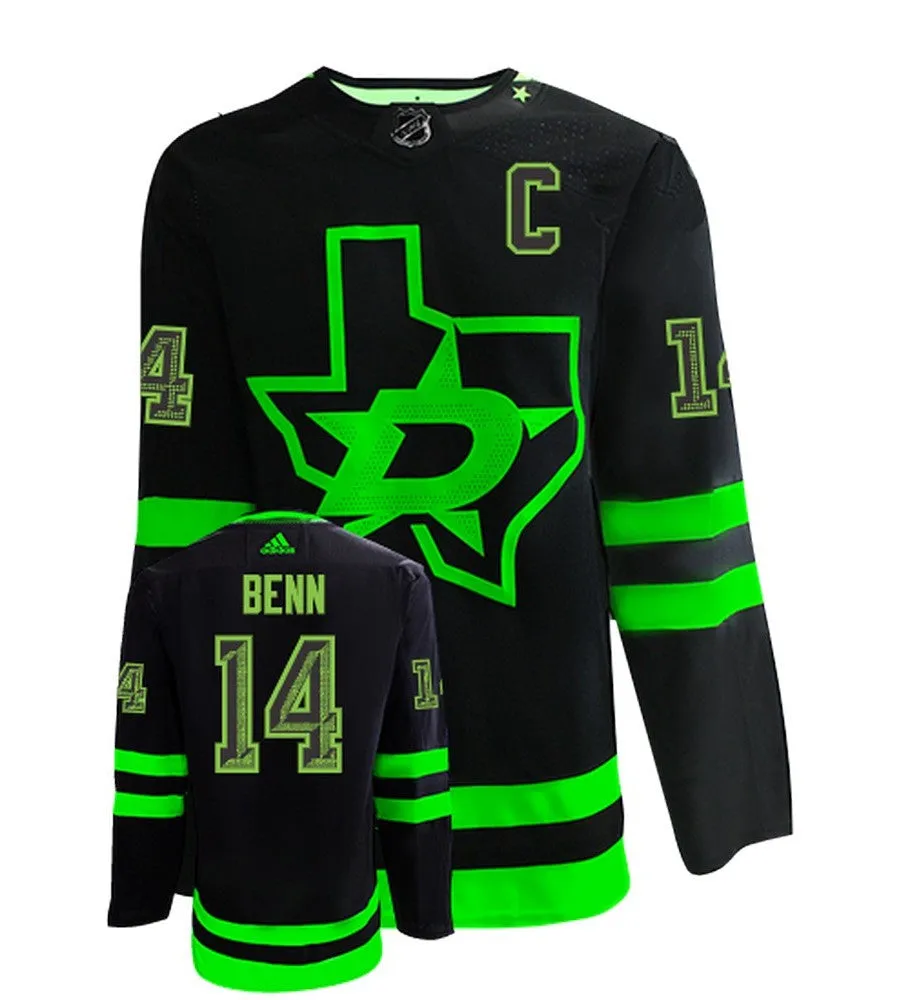 Jamie Benn Dallas Stars Adidas Primegreen Authentic NHL Hockey Jersey     