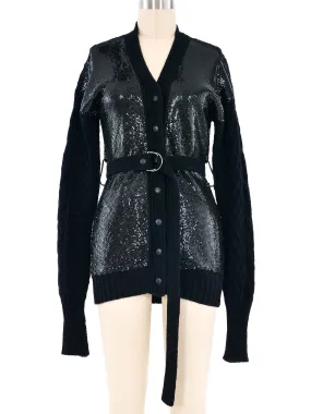 Jean Paul Gaultier Chainmail Panel Cardigan