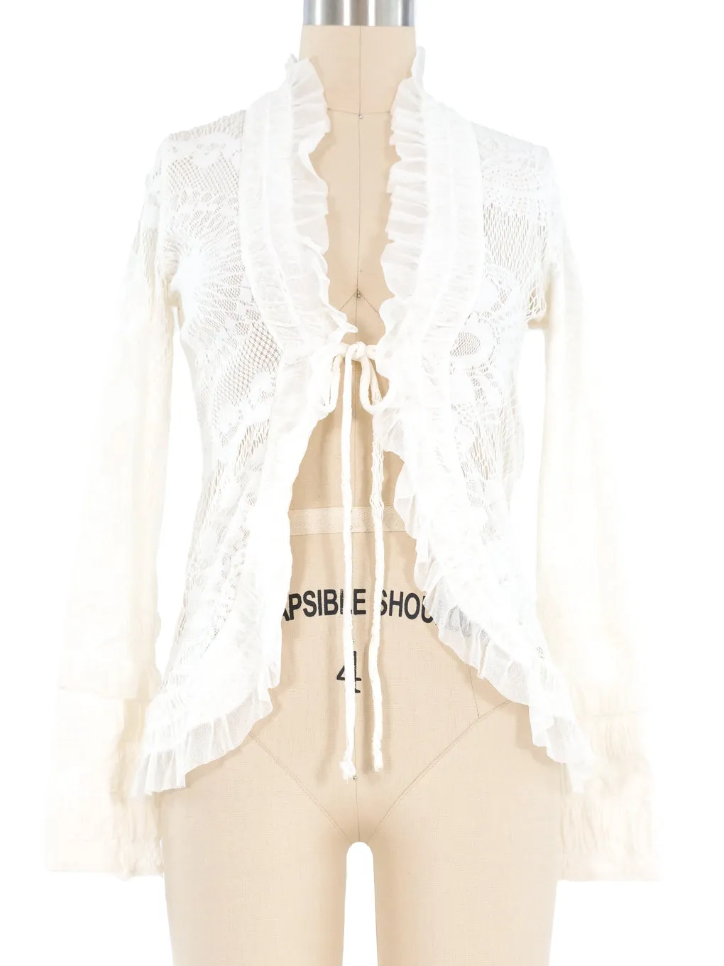 Jean Paul Gaultier Mesh Lace Cardigan