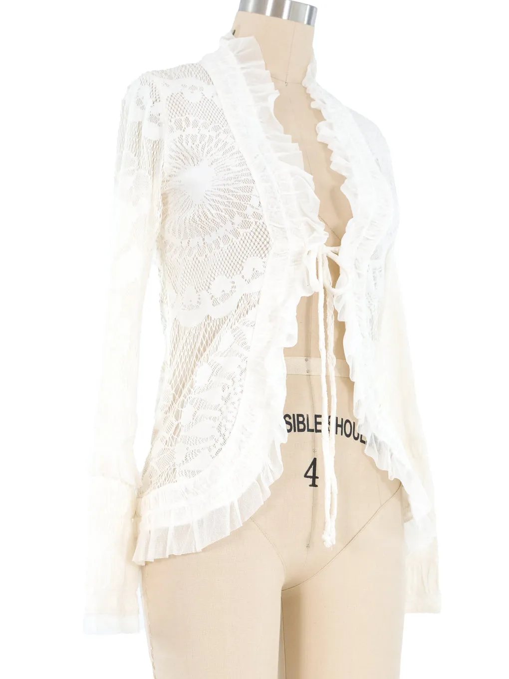 Jean Paul Gaultier Mesh Lace Cardigan