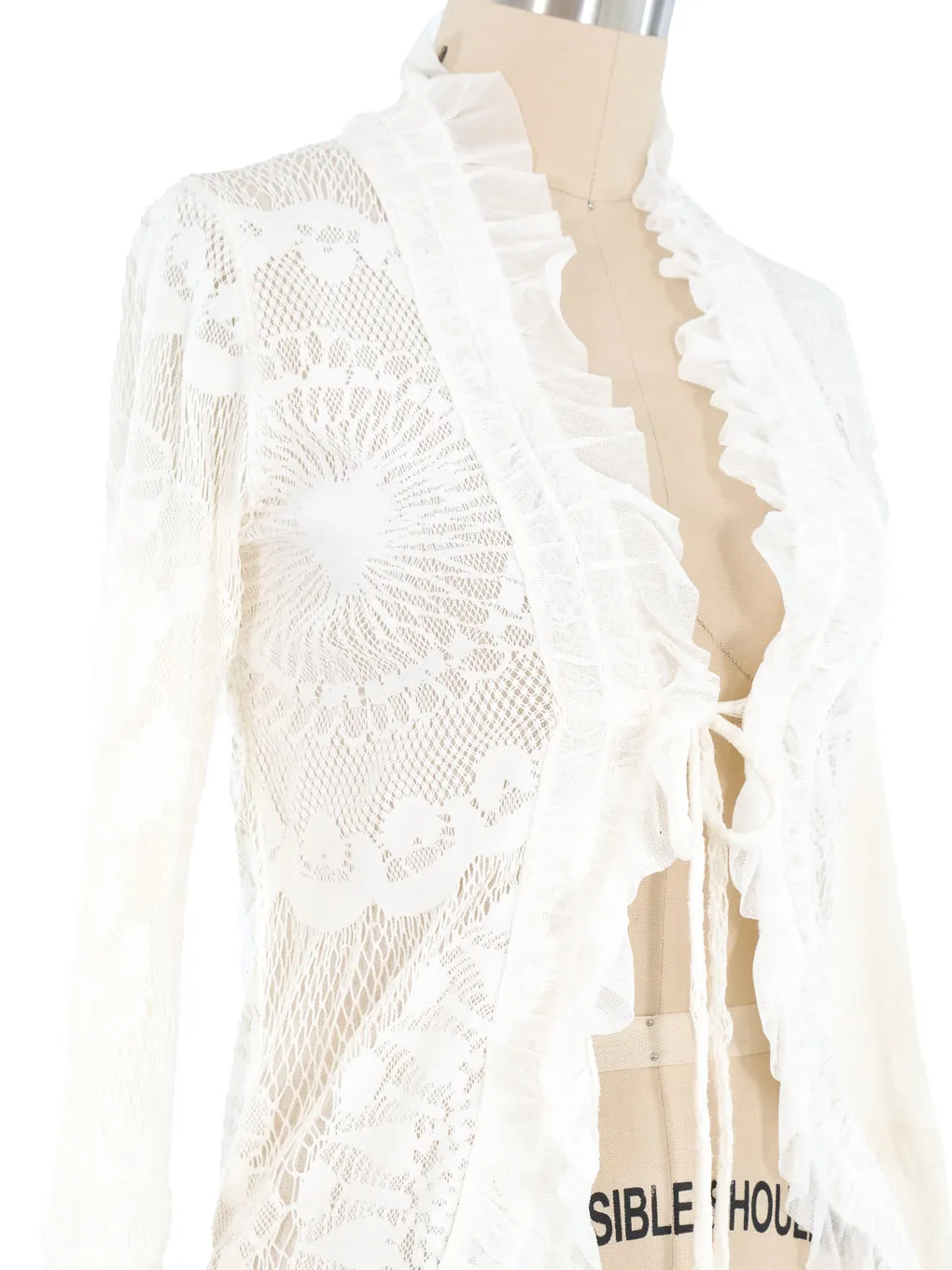 Jean Paul Gaultier Mesh Lace Cardigan