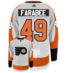 Joel Farabee Philadelphia Flyers Adidas Authentic Away NHL Hockey Jersey     