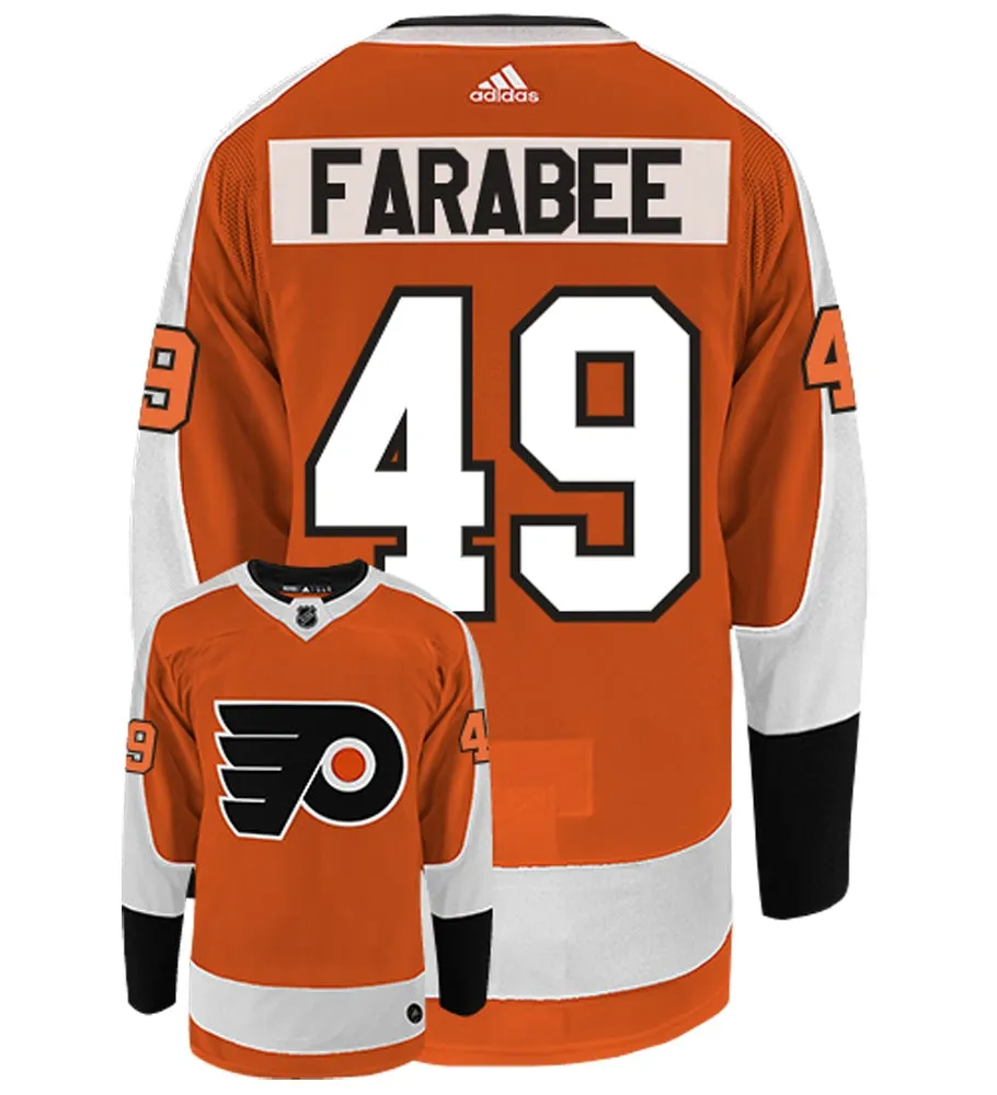 Joel Farabee Philadelphia Flyers Adidas Authentic Home NHL Hockey Jersey     