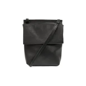 JOY SUSAN AIMEE FRONT FLAP CROSSBODY BAG BLACK