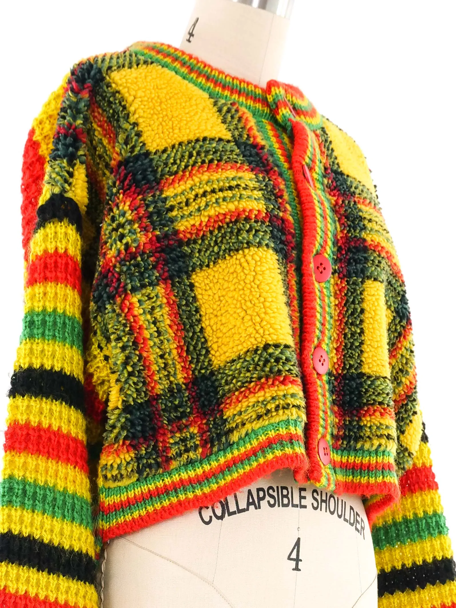 Kansai Plaid Sherpa Cardigan