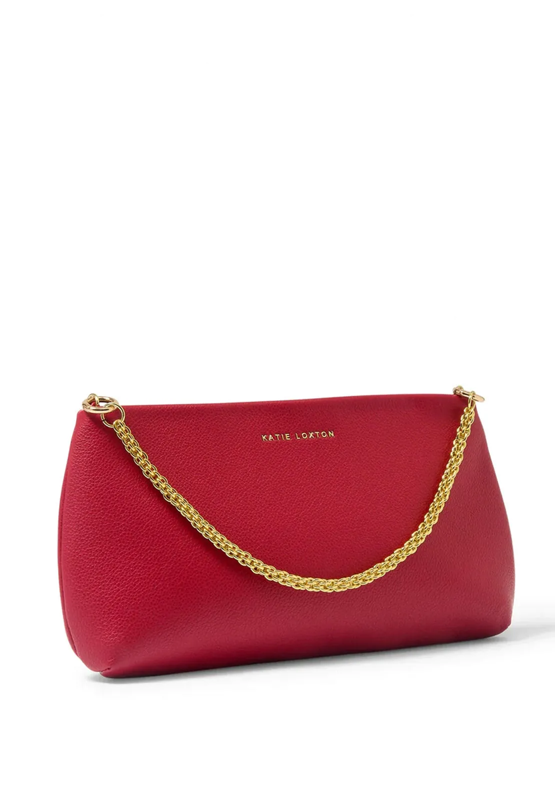 Katie Loxton Margot Clutch Bag, Garnet Red