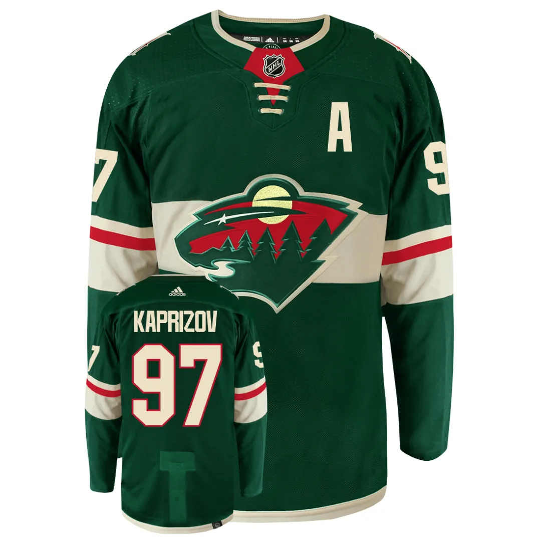 Kirill Kaprizov Minnesota Wild Adidas Primegreen Authentic NHL Hockey Jersey     