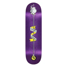 Krooked Skateboard Deck Cromer Unicycle Purple 8.38