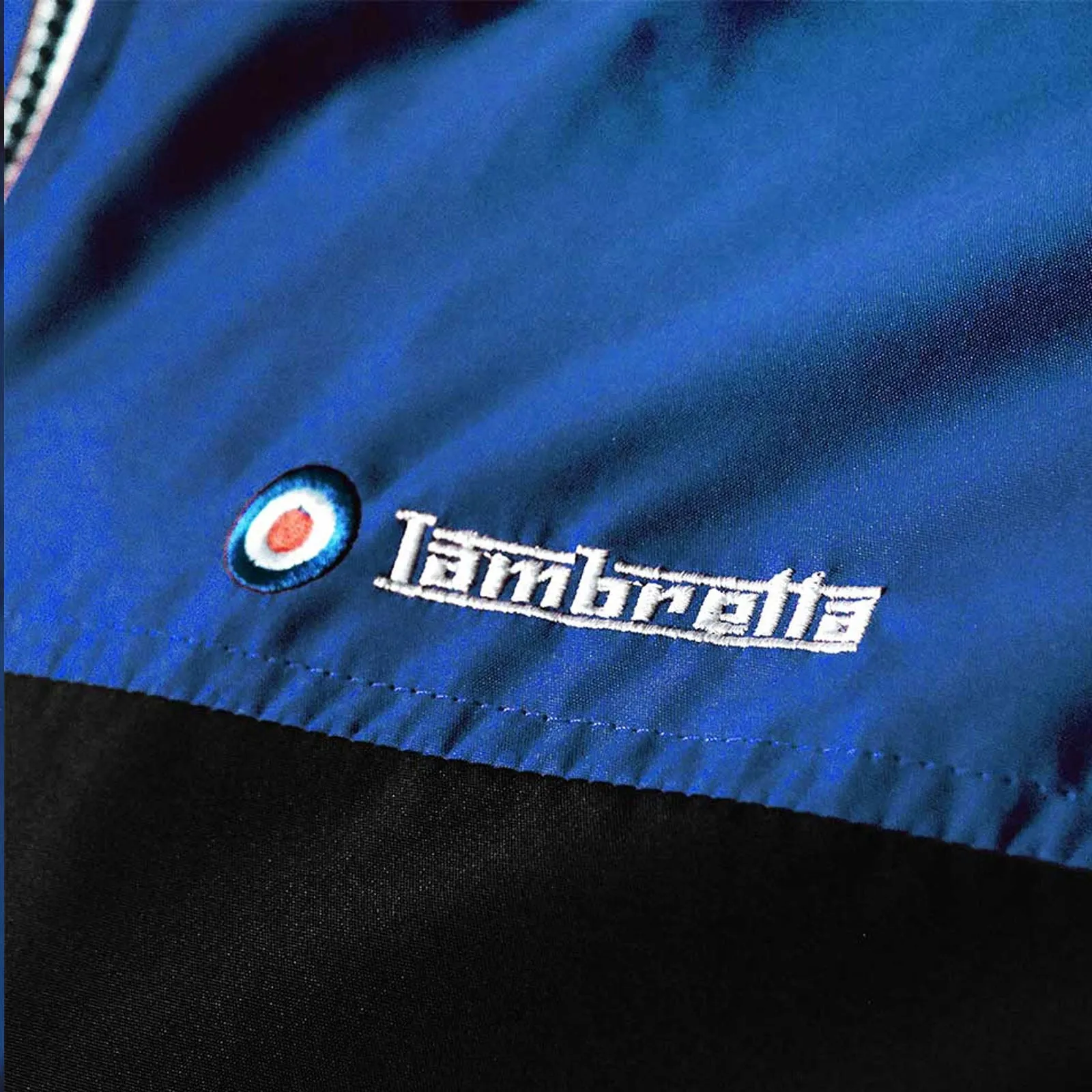 Lambretta Mens Colourblock Full Zip Windbreaker Jacket