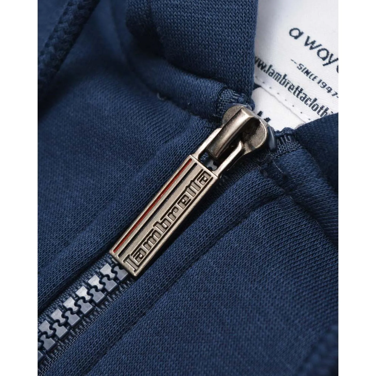 Lambretta Mens Full Zip Twin Tipped Hoodie