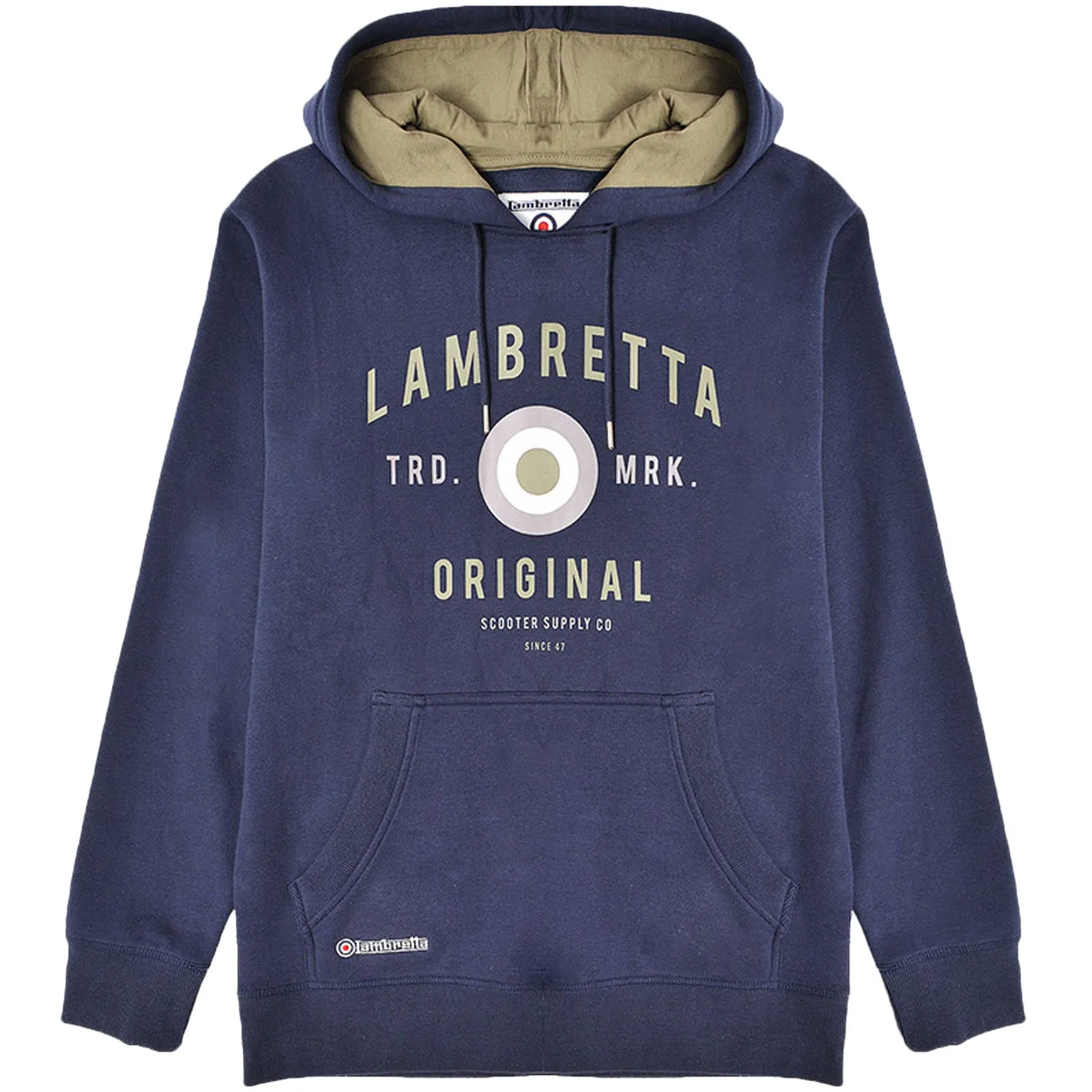 Lambretta Mens Original Target Print Hoodie