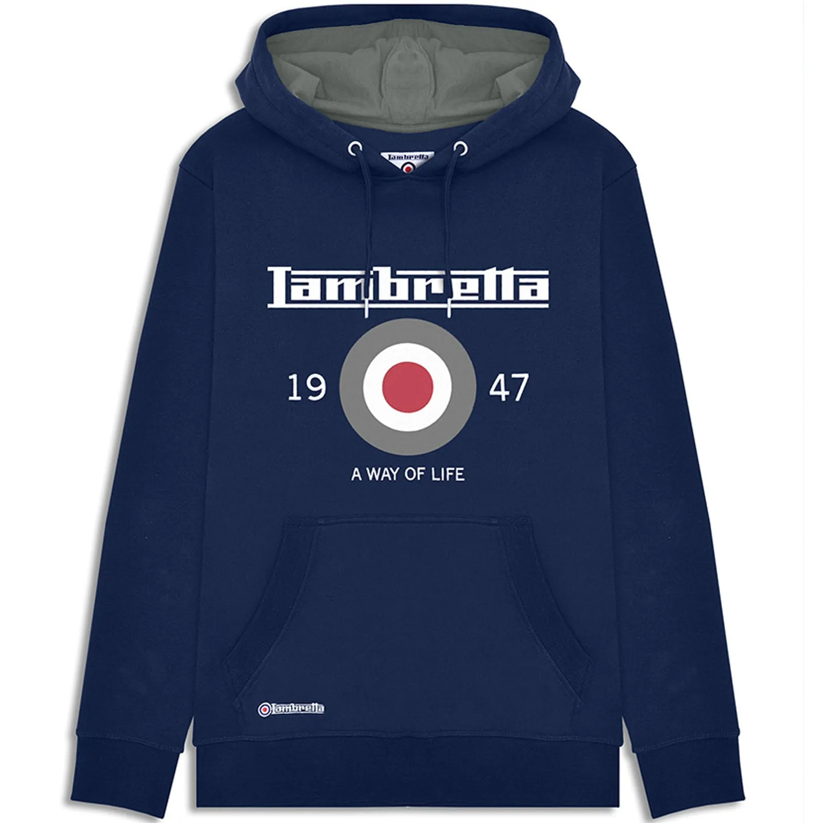 Lambretta Mens Target Pullover Hoodie