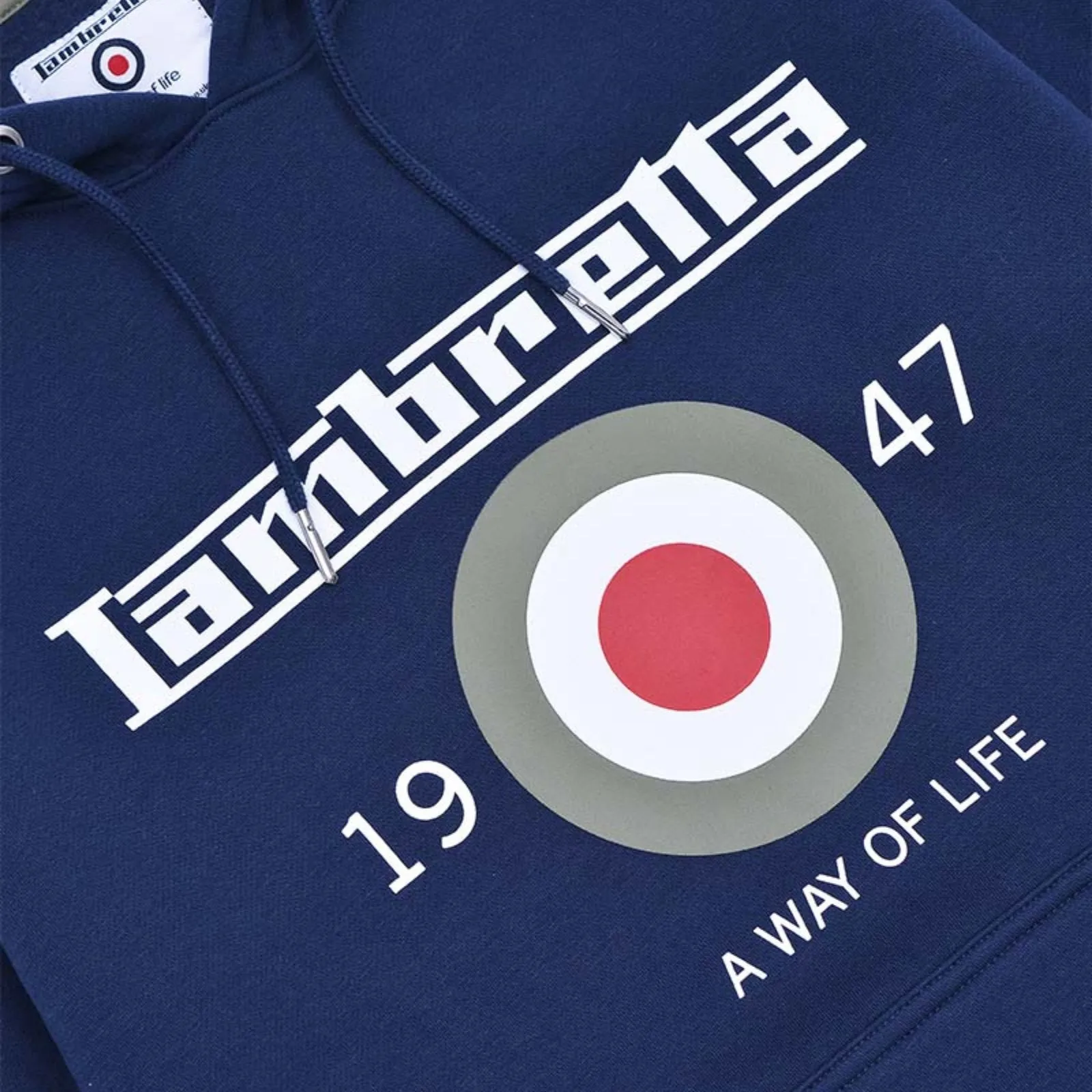 Lambretta Mens Target Pullover Hoodie