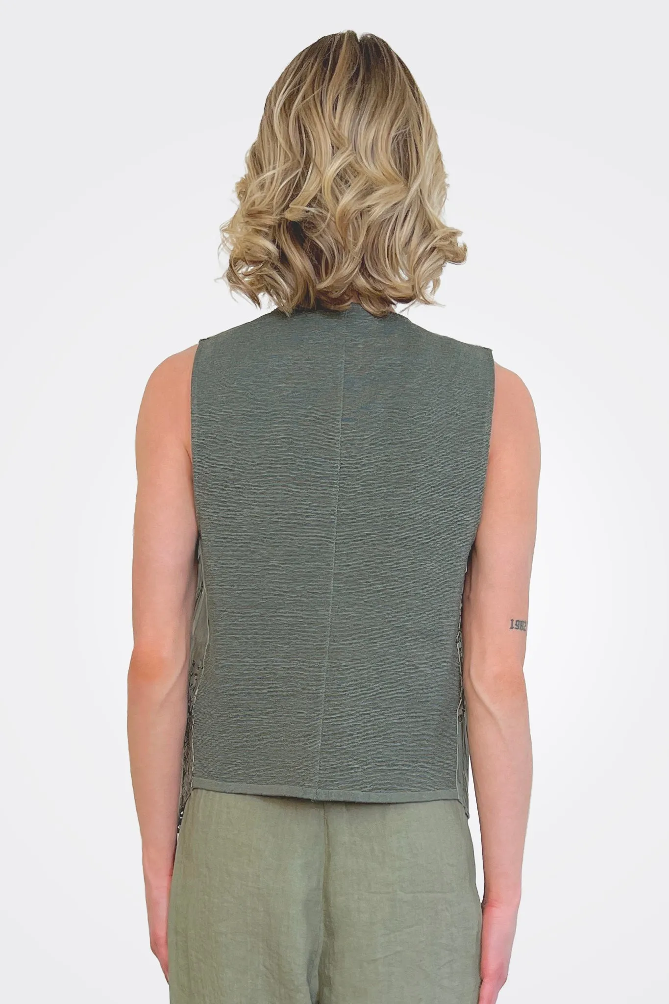 Lasercut Vest - Green