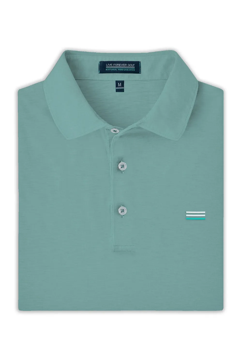 Live Forever Golf: Soft Landing Natural Performance Polo - Meadowbrook