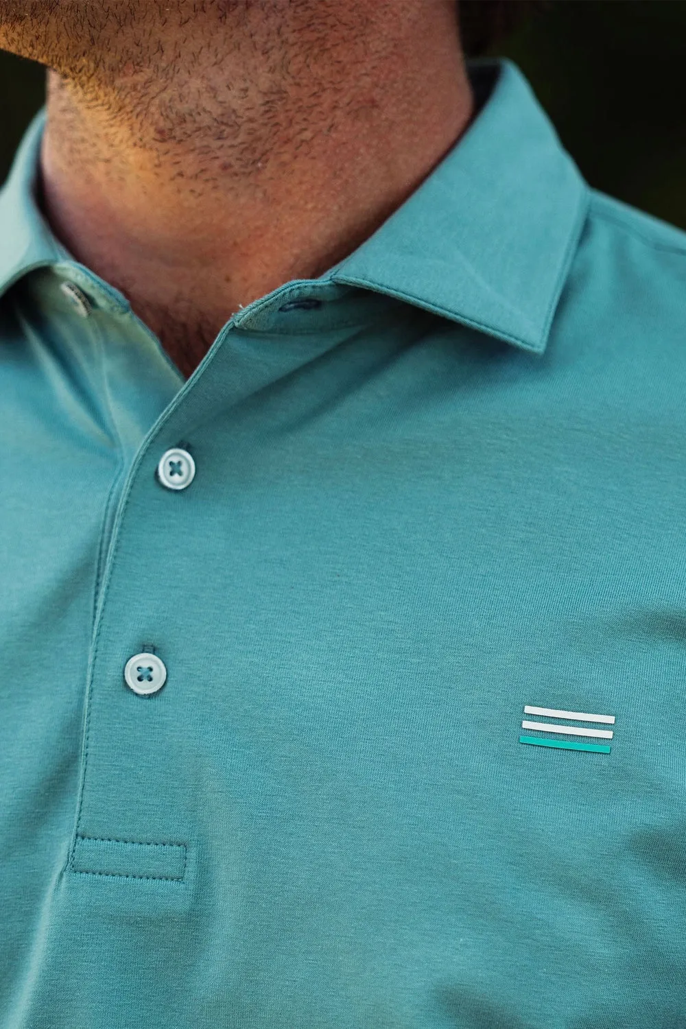 Live Forever Golf: Soft Landing Natural Performance Polo - Meadowbrook