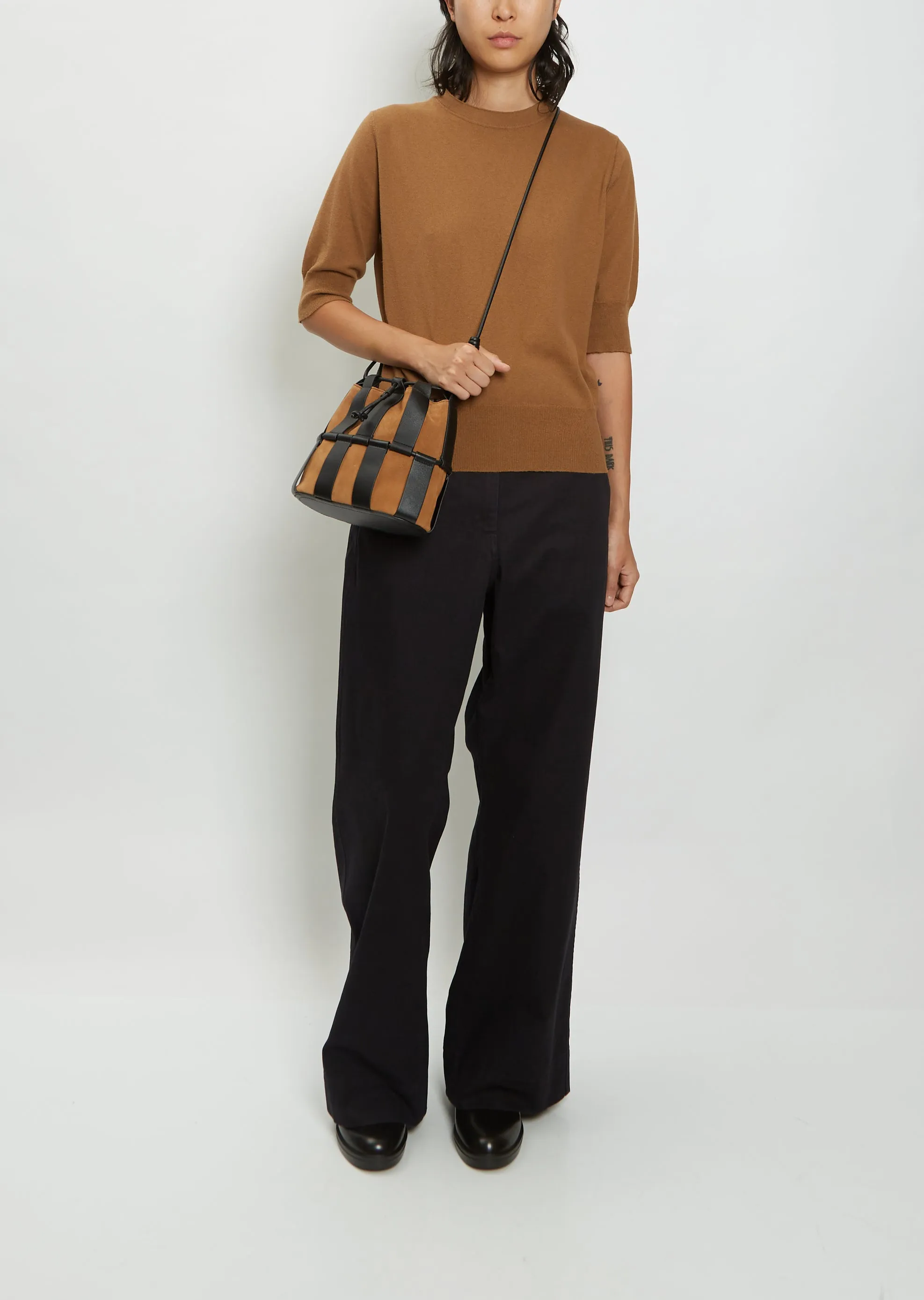 Llinera Suede Shoulder Bag