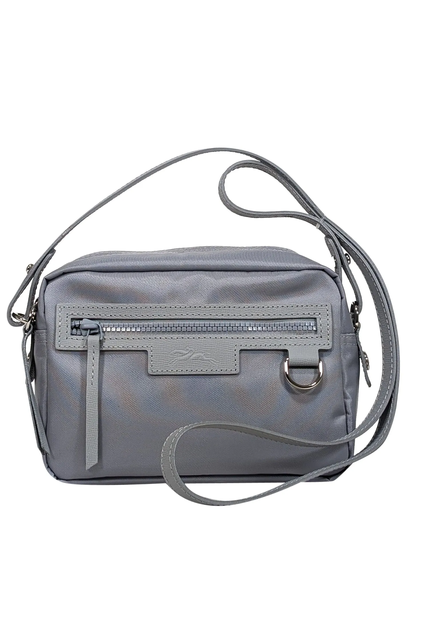 Longchamp - Grey Nylon Crossbody Bag