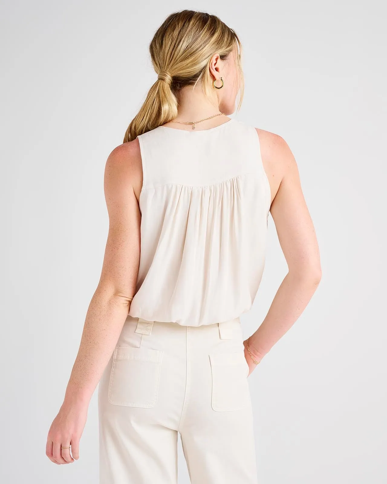 Lucia Solid Surplice Tank