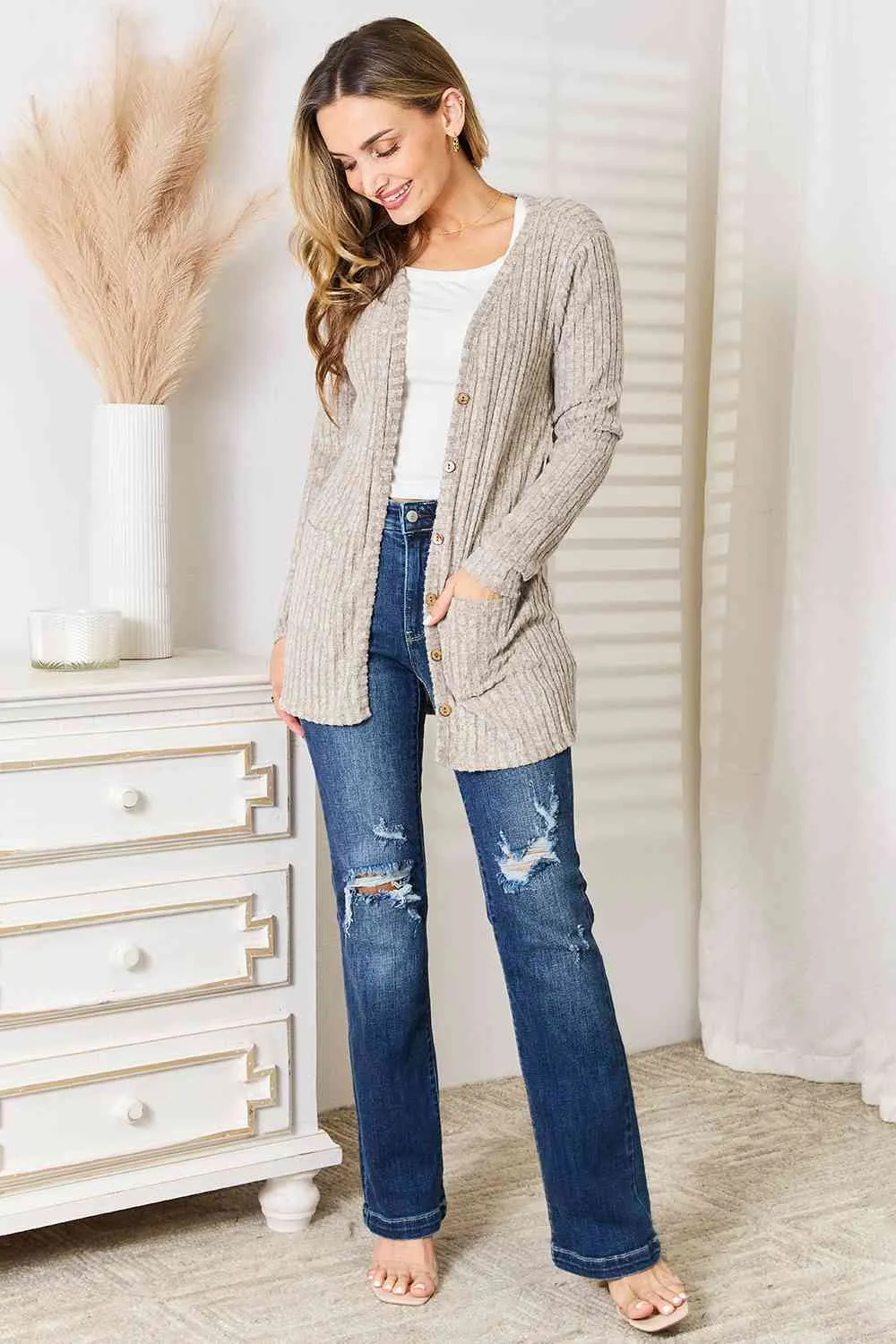 Maddison Ribbed Cardigan