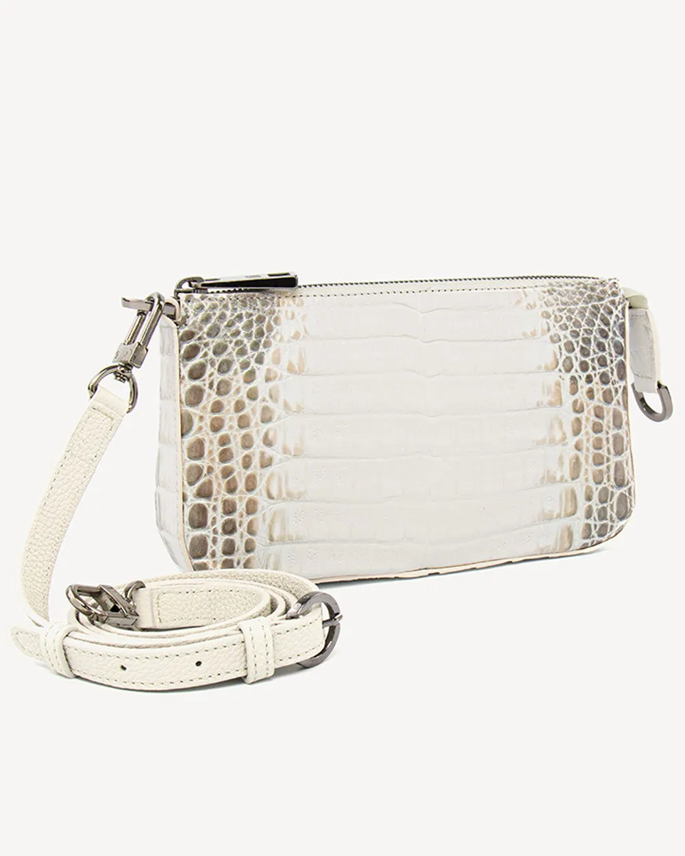 Madison Shoulder Bag in Crocodile