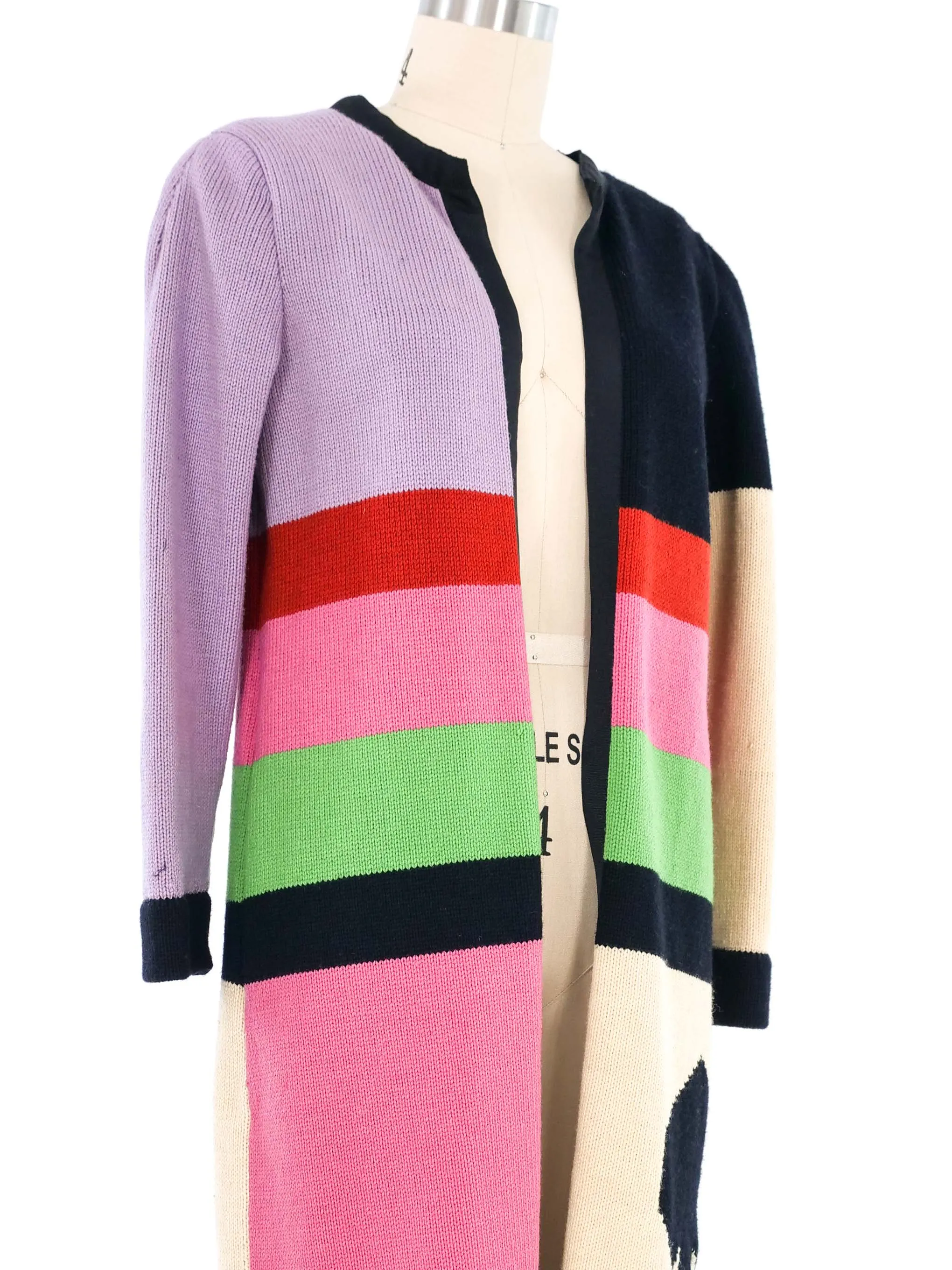 Mary McFadden Colorblock Cardigan