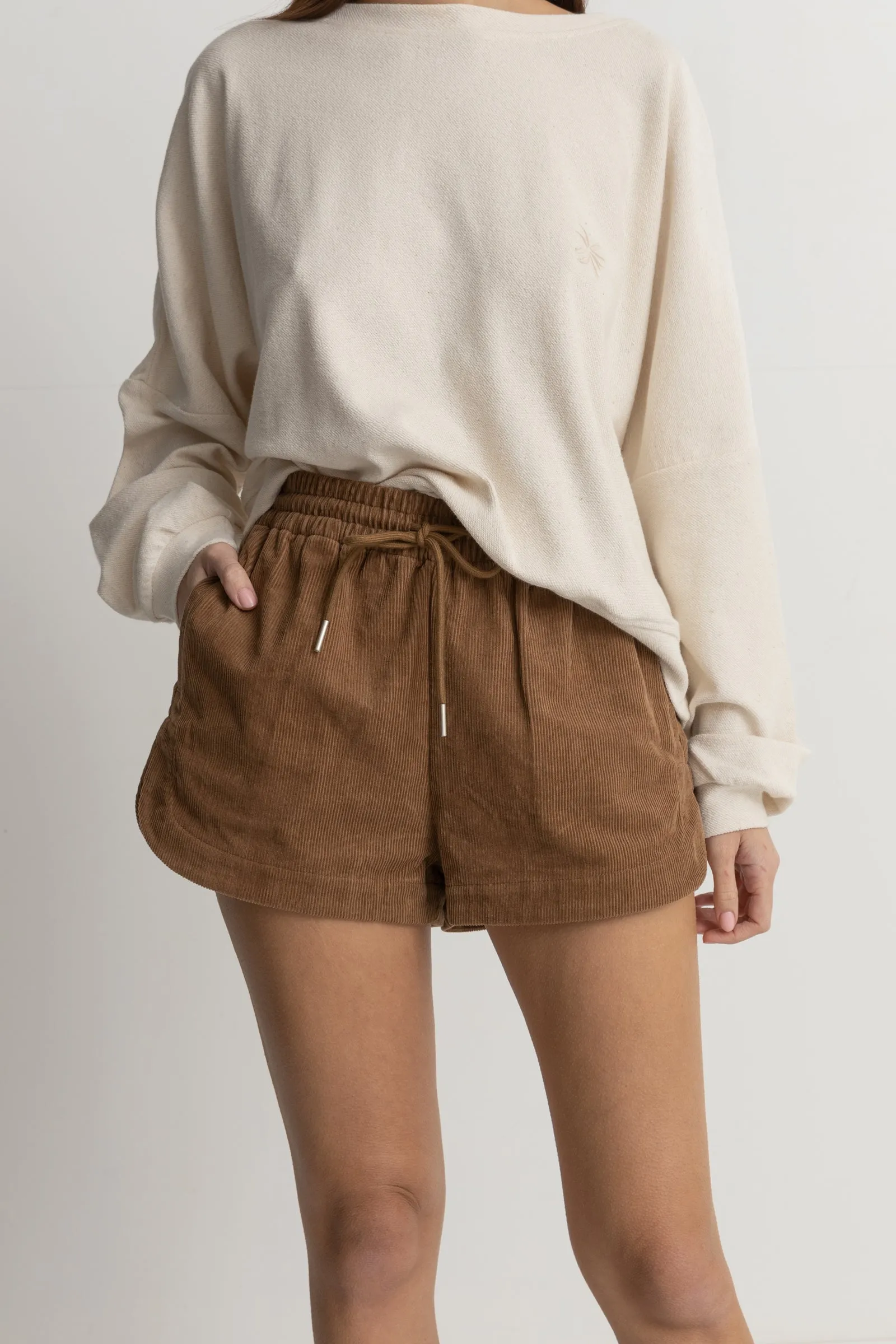 Mazzy Corduroy Short Camel