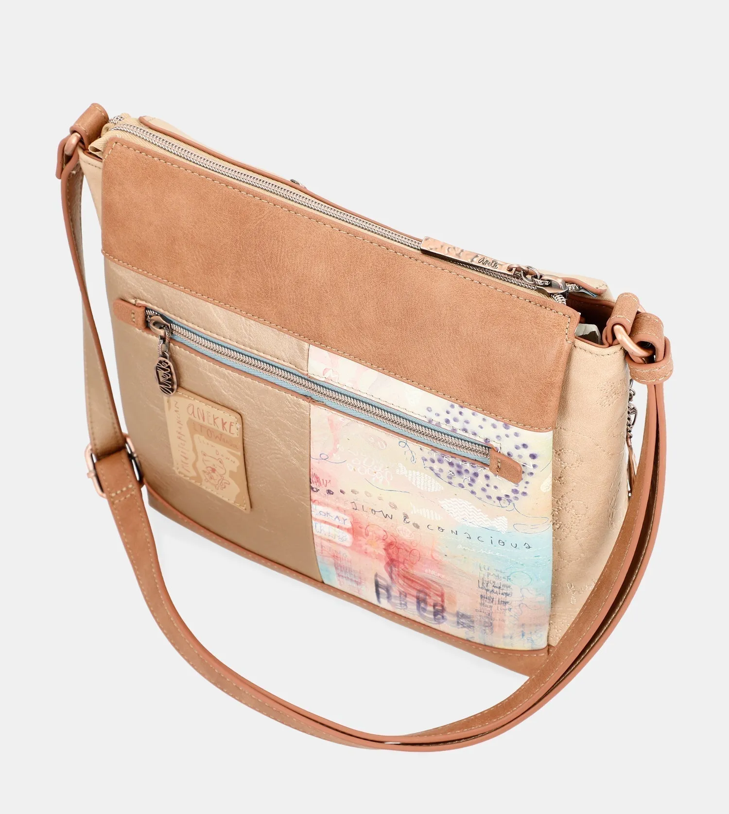 Mediterranean Triple compartment shoulder bag