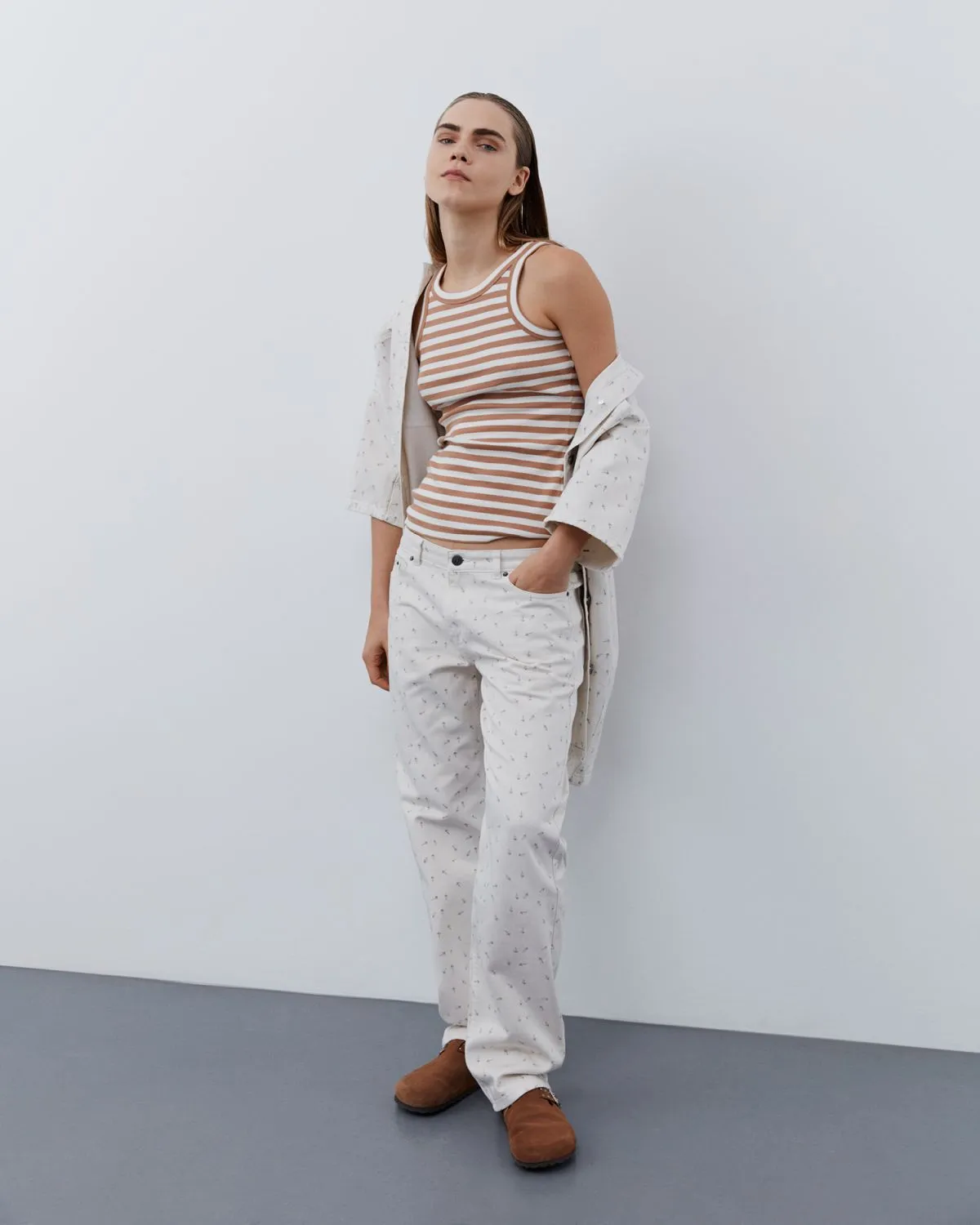 MELIKASW JEANS - White Alyssum