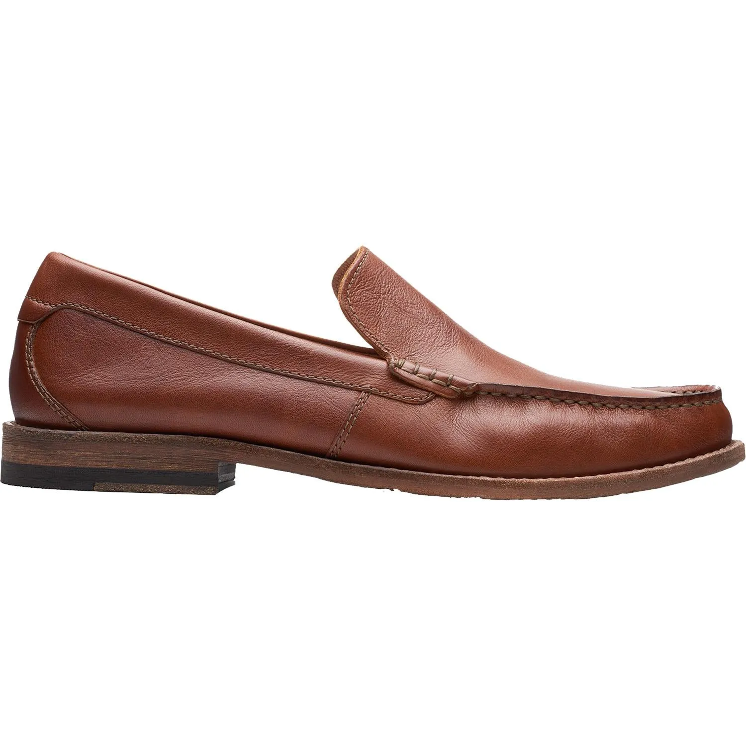 Men's Clarks Pace Barnes Dark Tan Leather