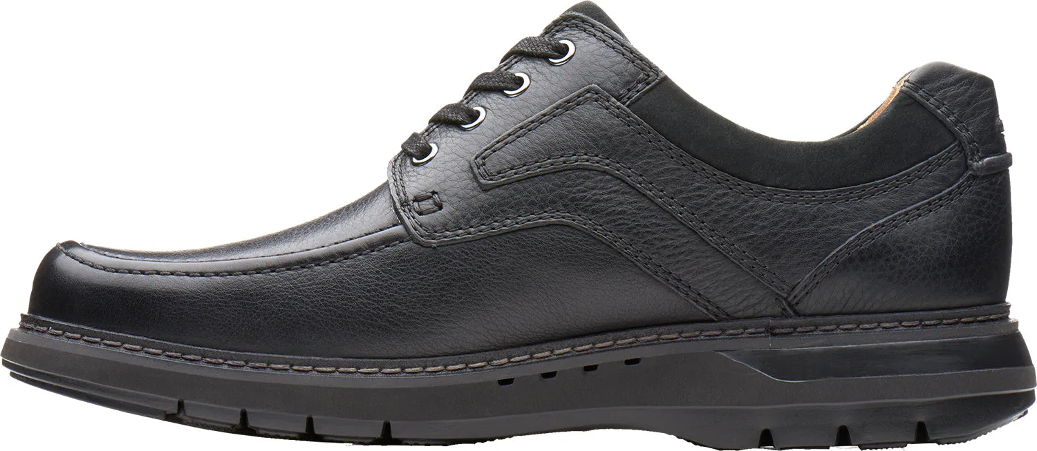 Men's Clarks Un Ramble Lace Black Leather