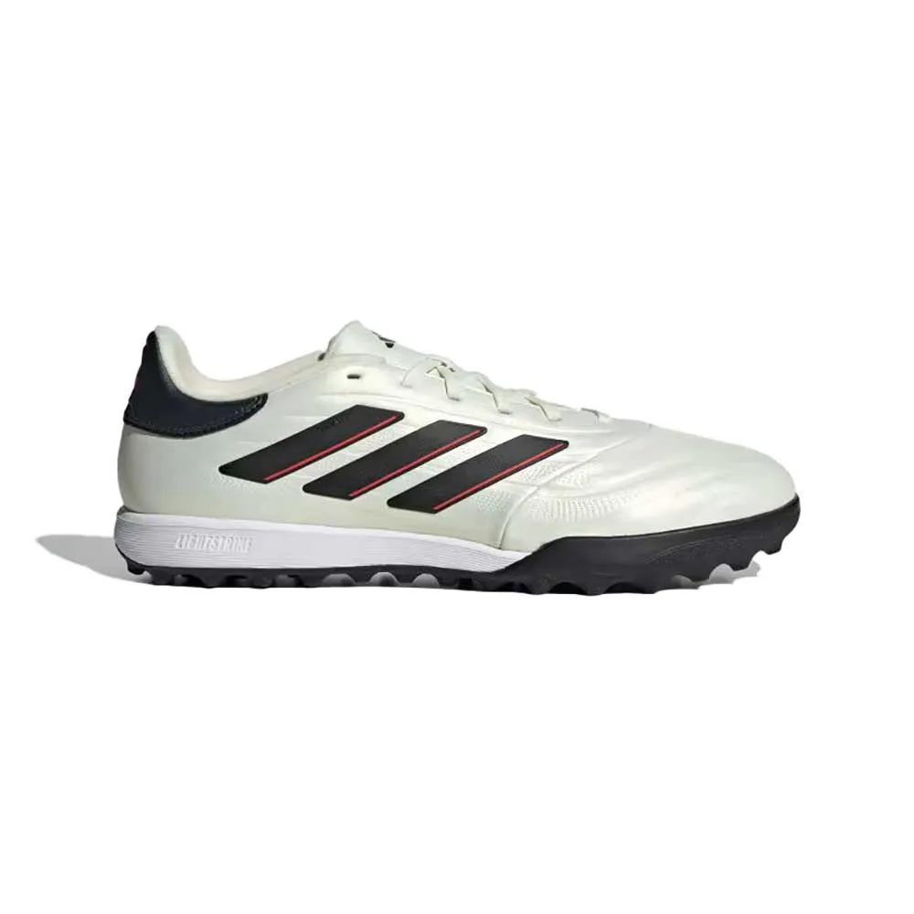 Men's Copa Pure 2 League TF Soccer Shoe - Ivory/Core black/Solar red - Regular (D)