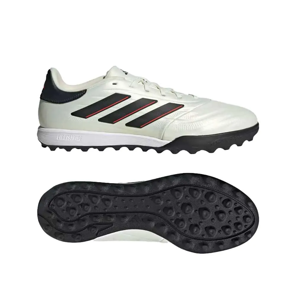 Men's Copa Pure 2 League TF Soccer Shoe - Ivory/Core black/Solar red - Regular (D)