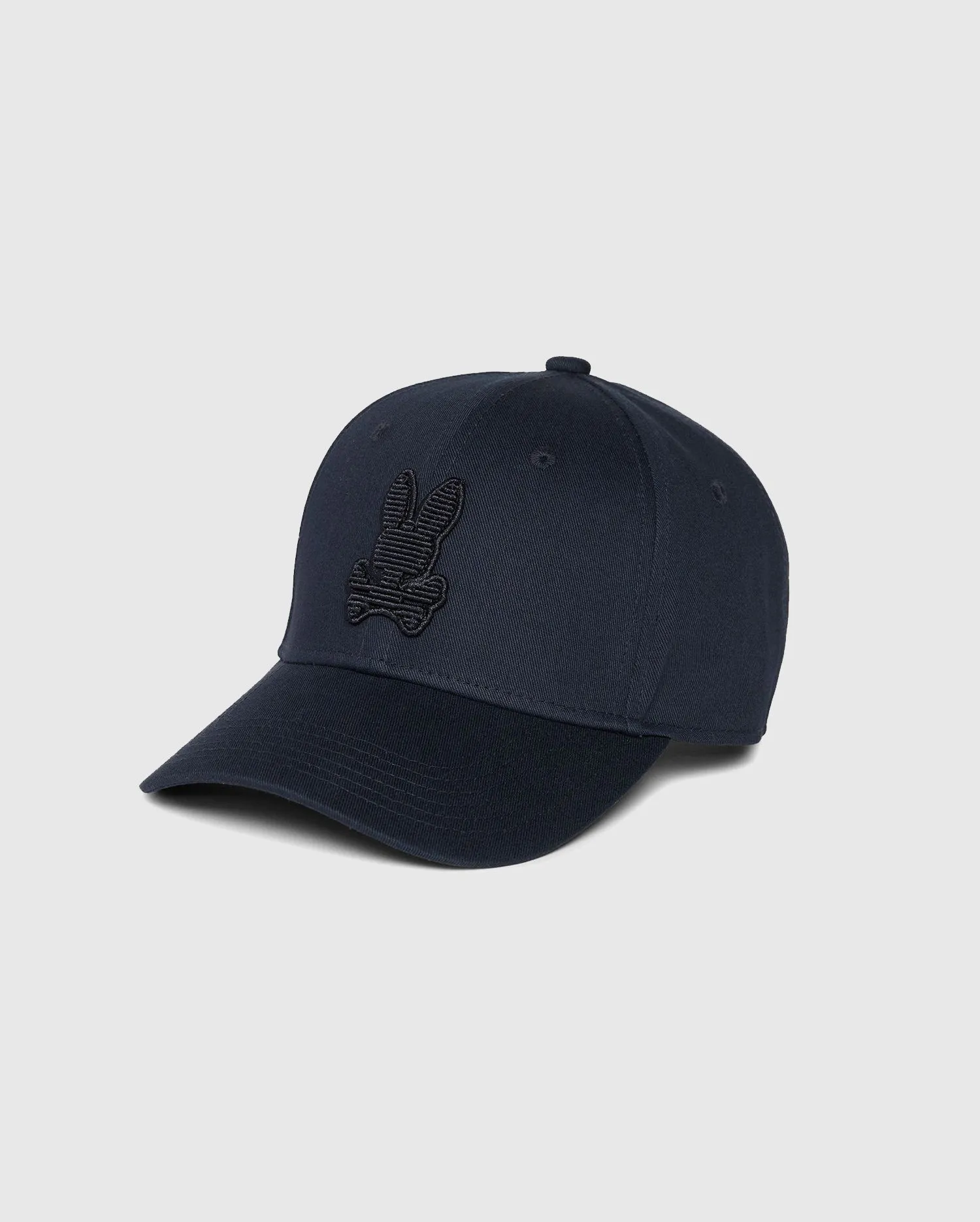 Men's Psycho Bunny Kingston Raised Embroidered Baseball Cap Navy