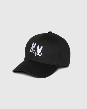 Men's Psycho Bunny Tilden Embroidered Baseball Cap Black