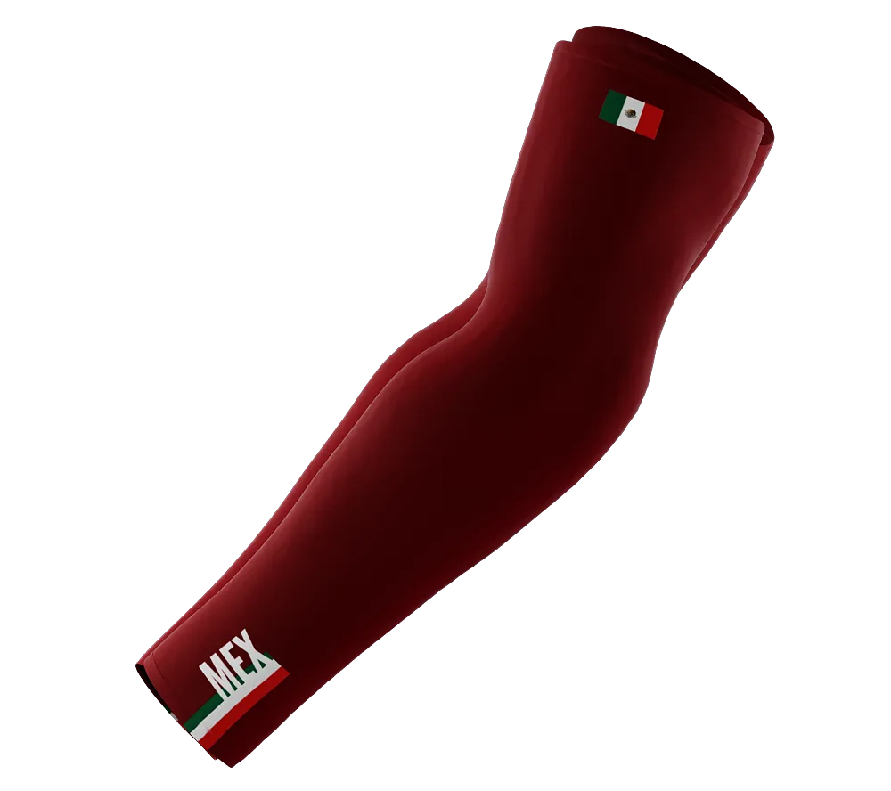 Mexico Code Compression Arm Sleeves - Walking - Cycling - Running - Golf - Baseball - Basketball