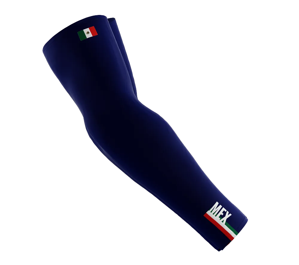 Mexico Code Compression Arm Sleeves - Walking - Cycling - Running - Golf - Baseball - Basketball