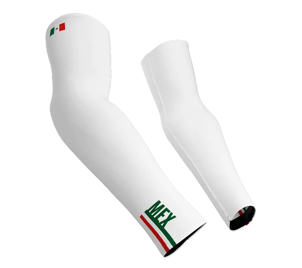 Mexico Code Compression Arm Sleeves - Walking - Cycling - Running - Golf - Baseball - Basketball