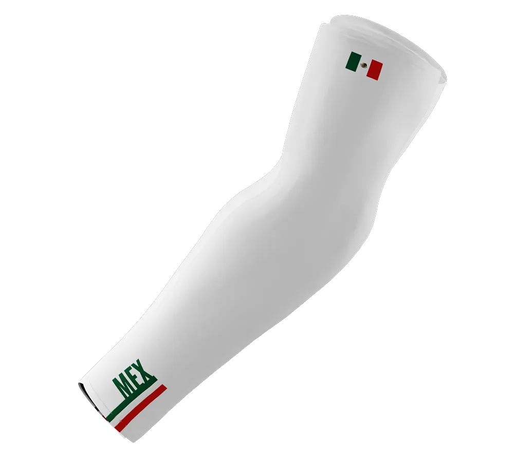 Mexico Code Compression Arm Sleeves - Walking - Cycling - Running - Golf - Baseball - Basketball